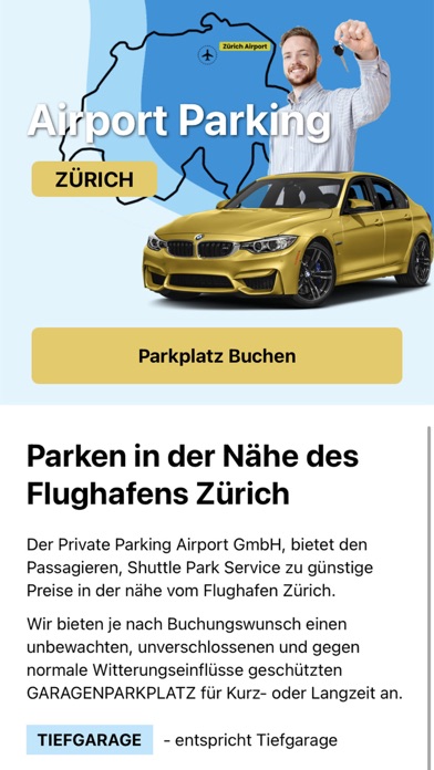 Private Parking Airport Zurich Screenshot