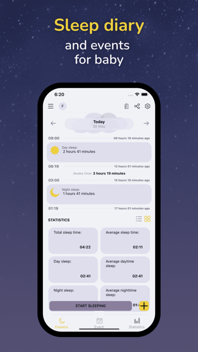 Baby Diary: Sleep Tracker Lite Screenshot