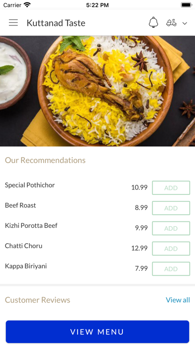 Kuttanad Taste Manchester Screenshot