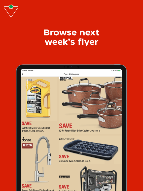 Canadian Tire: Shop Smarter iPad screenshot 6 - Shopping app