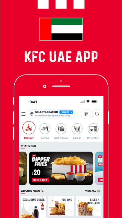KFC UAE - Order Food Online Screenshot
