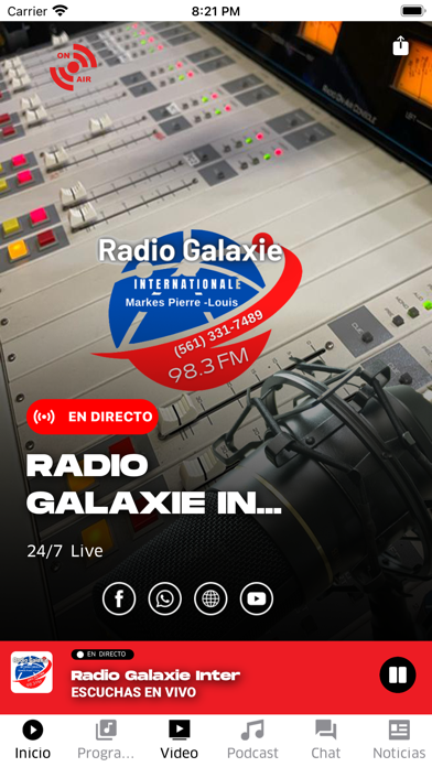 Radio Galaxie Inter Screenshot