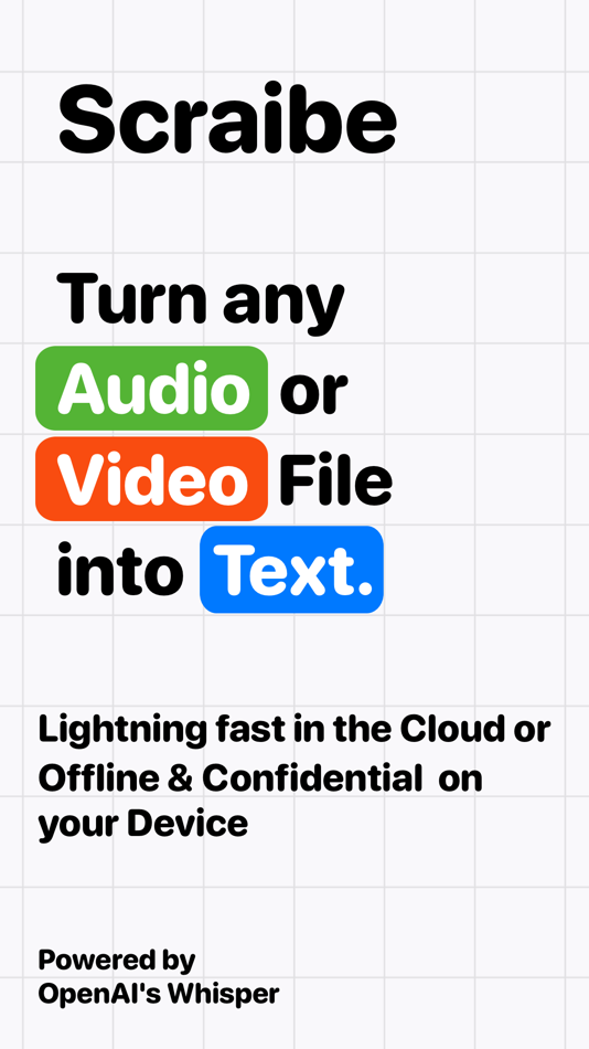Scraibe - Speech to Text - 1.2.9 - (iOS)