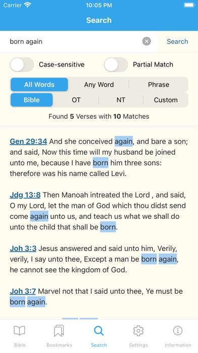 KJV-Bible Screenshot