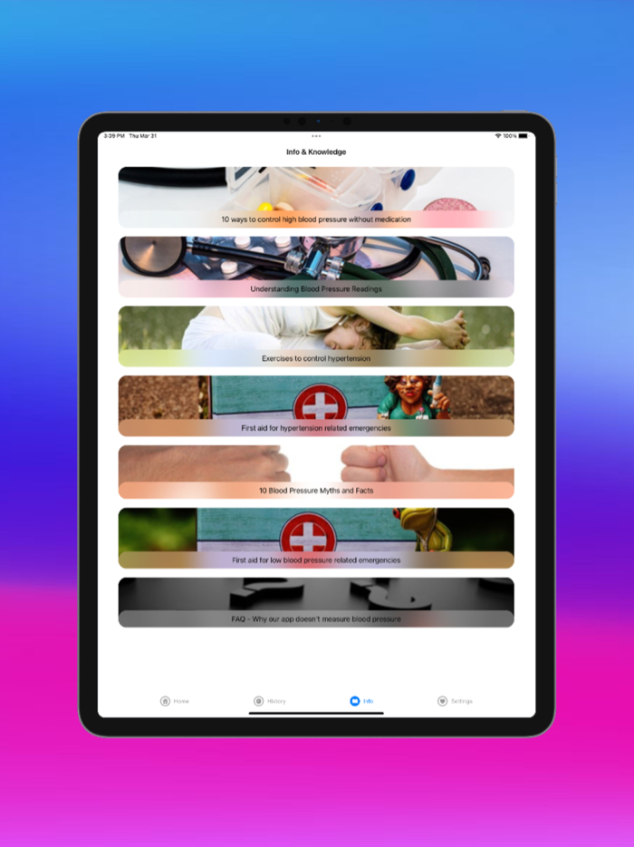 My Blood Pressure Tracker