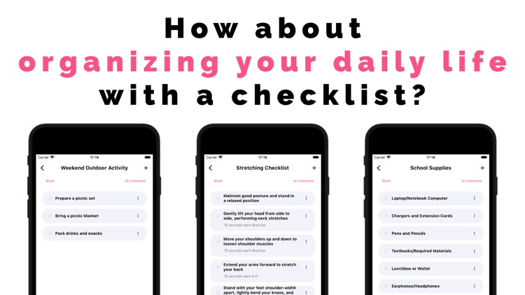 Simple & Easy Checklist