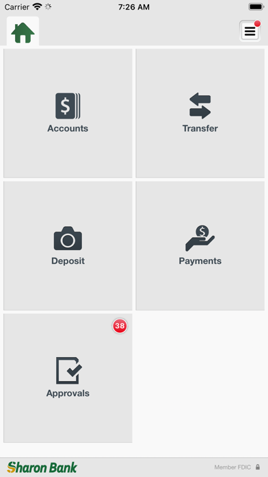 Sharon Bank BIZ Mobile Screenshot