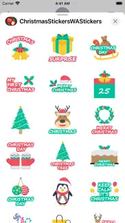 christmas stickers -wa message iphone screenshot 4