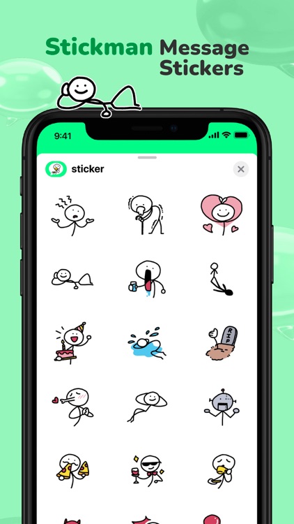 Stickman Message Stickers