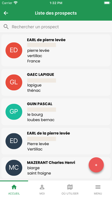 IntraSRP Filière Screenshot