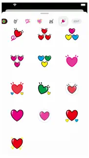 How to cancel & delete heart animation 3 sticker 2