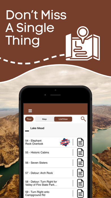 Lake Mead Self-Guided GPS Tour Screenshot