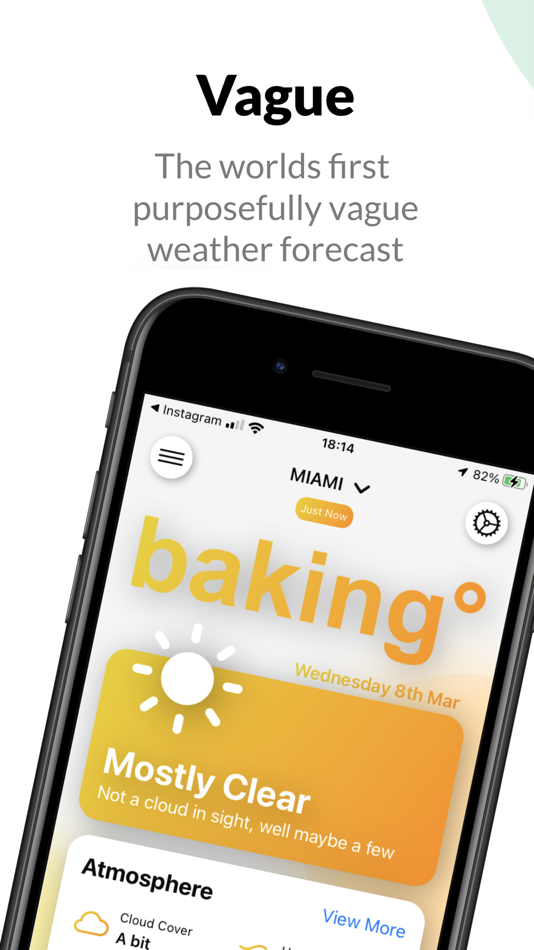 #1. Vague Weather (useful weather) (iOS) 来自: Matthew Pidden