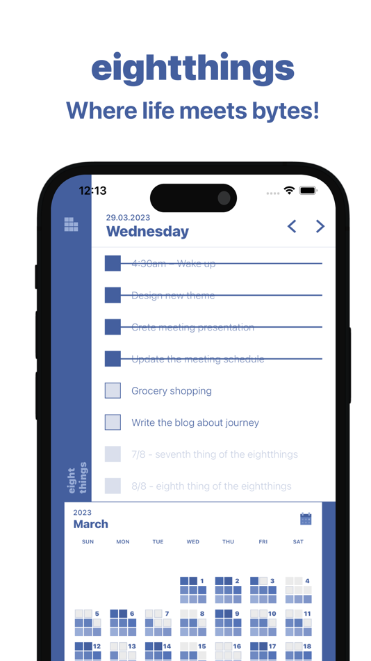 #1. eightthings - Create Habits! (iOS) 由: Tugcan ONBAS