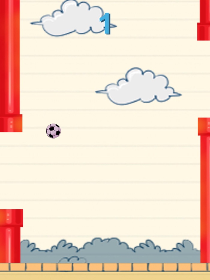 Flying Football Ball