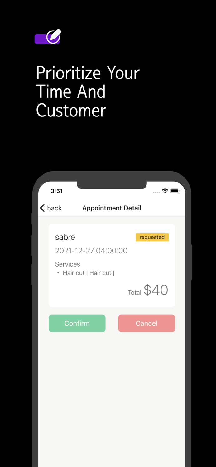 Comma Barbers Booking App
