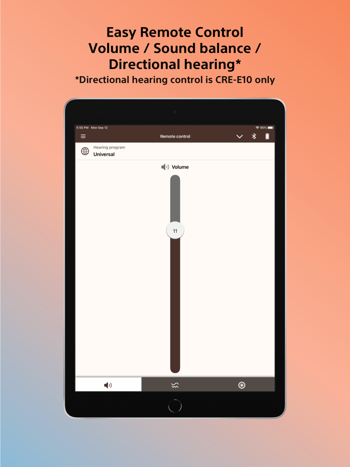 Sony  Hearing Control