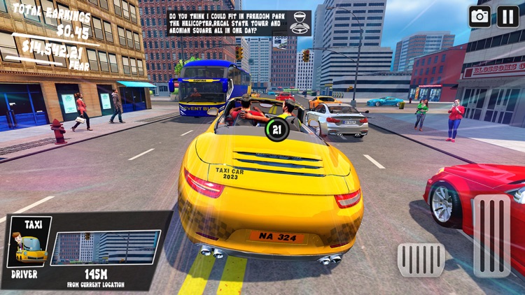 US Taxi Driving Games 2023 Sim