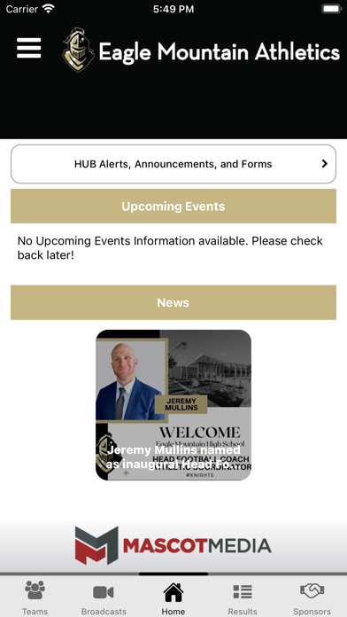 EMS ISD Athletics Screenshot