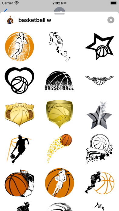 Women's Basketball Stickers Screenshot