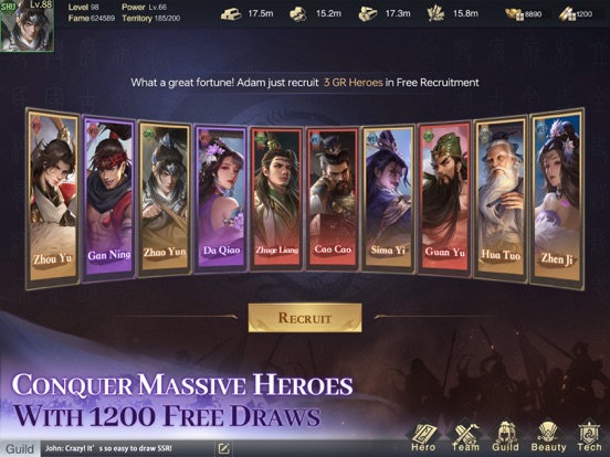 Throne of Three Kingdoms iPad screenshot 3 - Games app