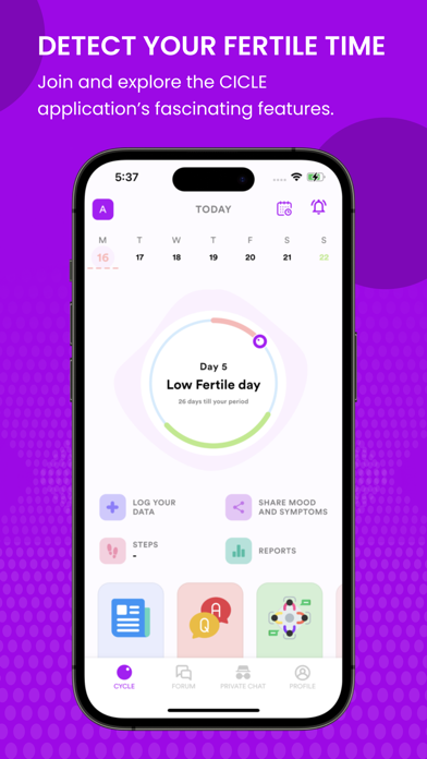 CICLE- Period, Fertility, PCOS Screenshot