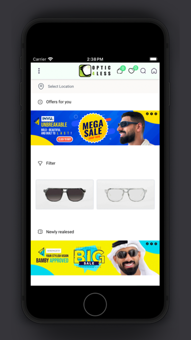 Optic4Less Screenshot