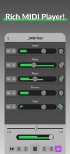 MIDI Player with Mixer screenshot #1 for iPhone