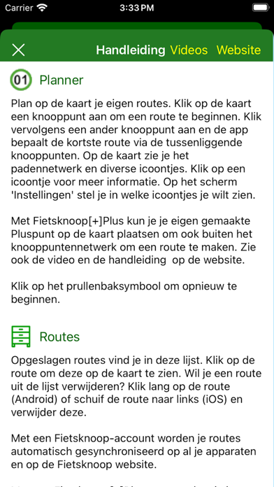 Fietsknoop bike and hiking app Screenshot