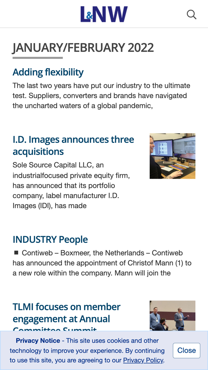 Label and Narrow Web