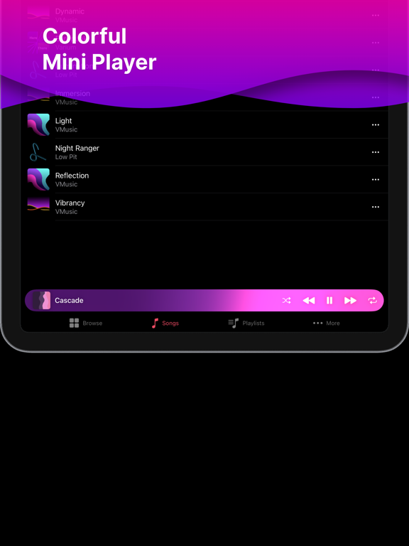 VMusic - Offline Music Player iPad screenshot 6 - Music app