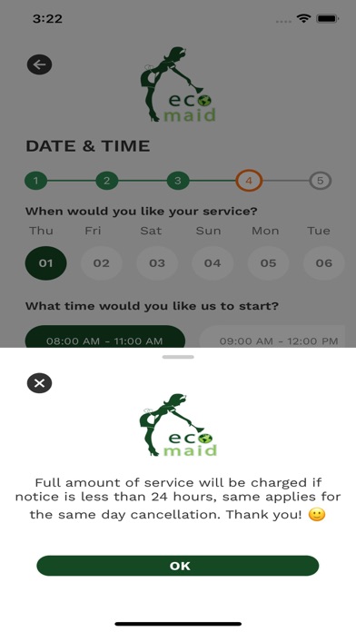 Ecomaid (Cleaning Services) Screenshot