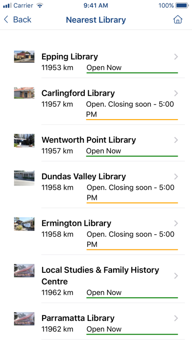 City of Parramatta Library Screenshot