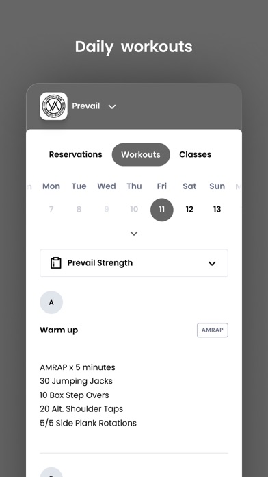 The Prevail Gym MO Screenshot