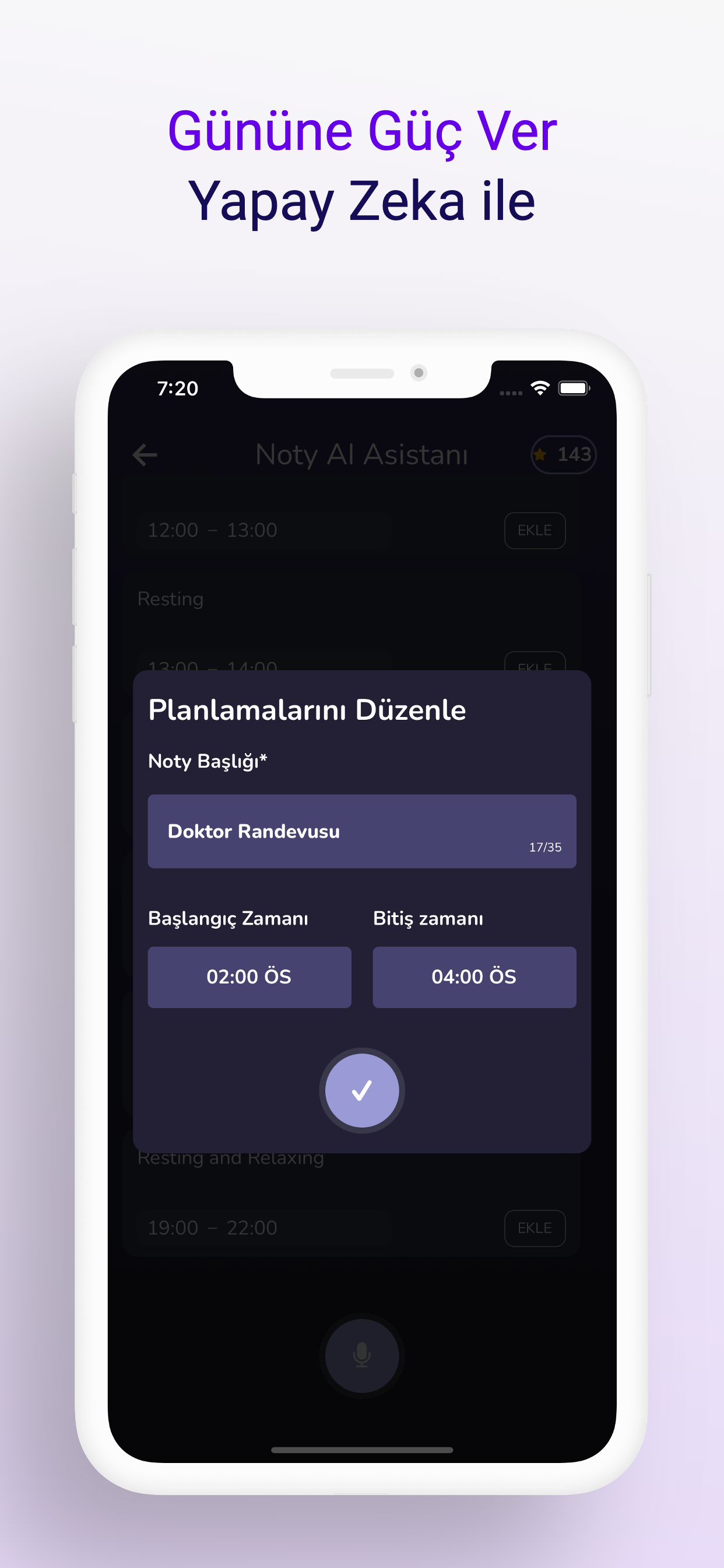 Noty - Gününü Planlama