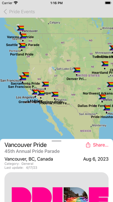 LGBTQ Pride Finder Screenshot