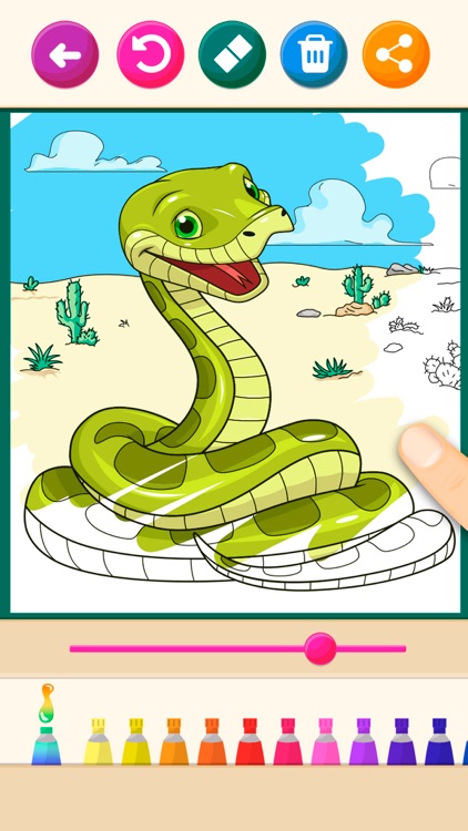 Animals magic coloring pages