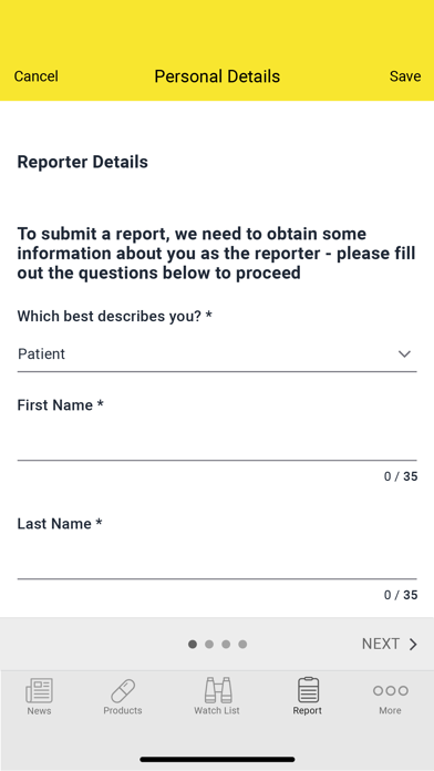 Med Safety Screenshot