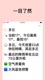 白话天气 iphone screenshot 2