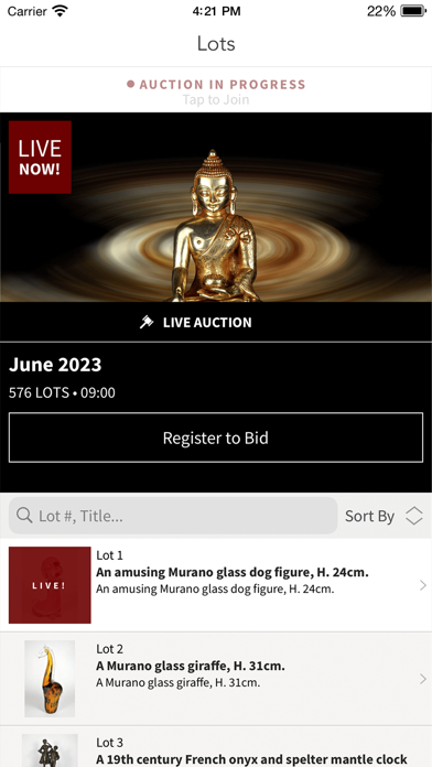 Chalkwell Auctions Screenshot
