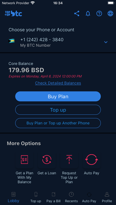 Topup BTC Screenshot