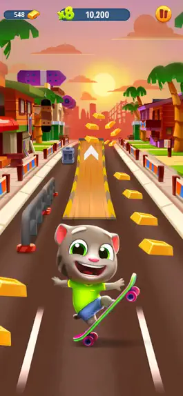 Game screenshot Говорящий Том: бег за золотом mod apk
