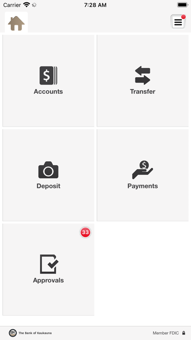 BOK Mobile Business Banking Screenshot