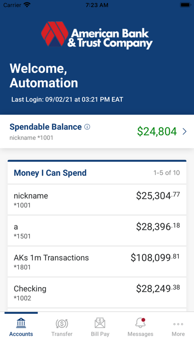 American Bank & Trust Mobile Screenshot