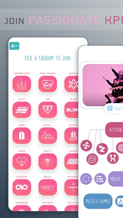 Kpop Music Game Screenshot