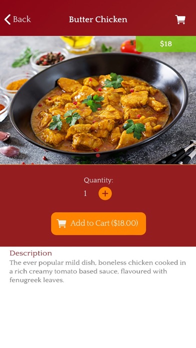 Moree Indian Restaurant Screenshot