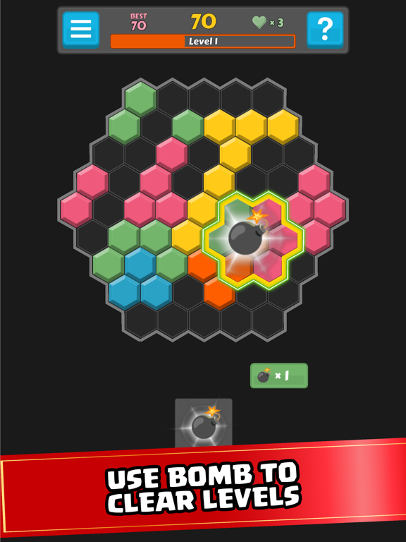 Screenshot #6 pour Block Buster: Hex and Square
