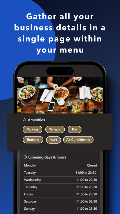 Convivio Digital Menu Screenshot