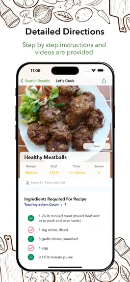 Game screenshot Healthy Recipe Book : FitMe apk