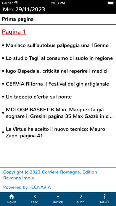 Corriere Romagna Digital Screenshot